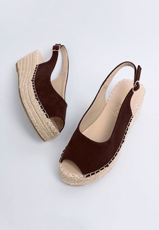 Peep Toe Slingback Wedge