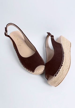 Peep Toe Slingback Wedge