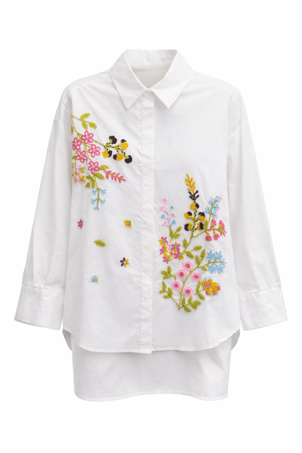 Petal Poetry Italian Button Down Top