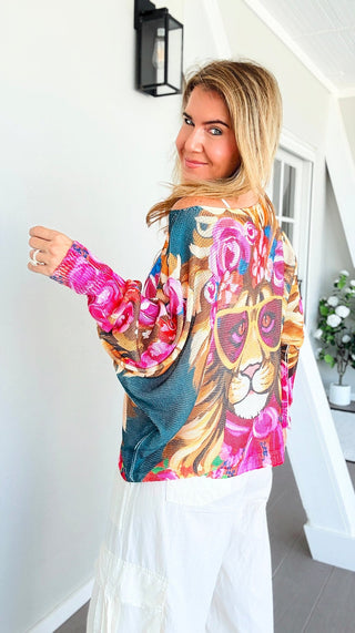 Petals Lion Italian St Tropez Knit