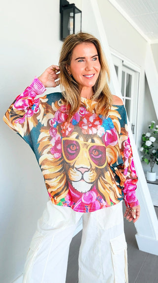 Petals Lion Italian St Tropez Knit