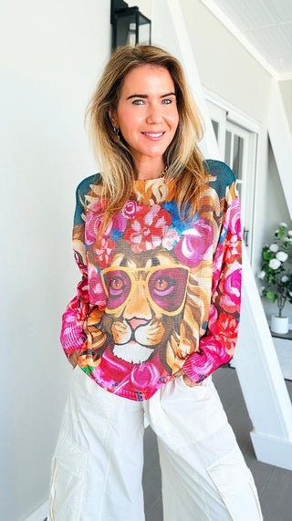 Petals Lion Italian St Tropez Knit