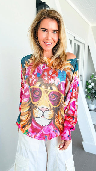 Petals Lion Italian St Tropez Knit