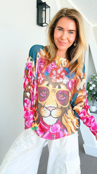 Petals Lion Italian St Tropez Knit