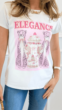 Pink Elegance Premium Italian T-Shirt-110 Short Sleeve Tops-Mitica & Co-Coastal Bloom Boutique, find the trendiest versions of the popular styles and looks Located in Indialantic, FL