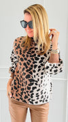 Pixel Print Sweater-140 Sweaters-Fate By LFD-Coastal Bloom Boutique, find the trendiest versions of the popular styles and looks Located in Indialantic, FL