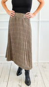 Plaid Perfection Pleated Italian Skirt-170 Bottoms-AZUL MONACO-Coastal Bloom Boutique, find the trendiest versions of the popular styles and looks Located in Indialantic, FL