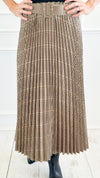 Plaid Perfection Pleated Italian Skirt-170 Bottoms-AZUL MONACO-Coastal Bloom Boutique, find the trendiest versions of the popular styles and looks Located in Indialantic, FL