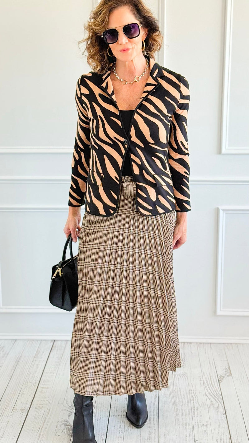 Bold Moves Sweater Jacket-160 Jackets-Z STUDIO-Coastal Bloom Boutique, find the trendiest versions of the popular styles and looks Located in Indialantic, FL