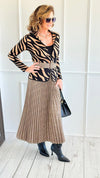 Plaid Perfection Pleated Italian Skirt-170 Bottoms-AZUL MONACO-Coastal Bloom Boutique, find the trendiest versions of the popular styles and looks Located in Indialantic, FL