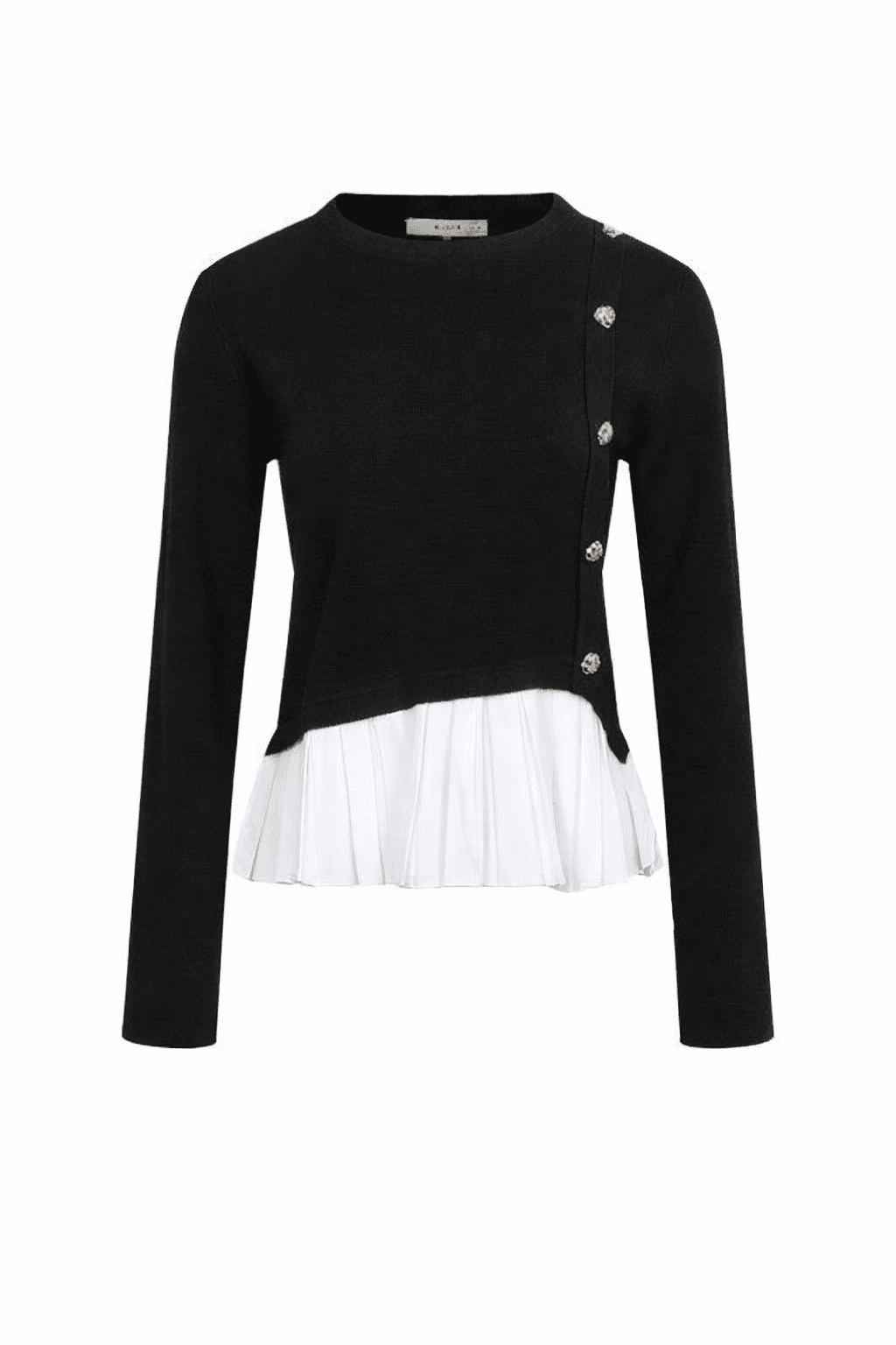 Plié Ruffle Edge Knit Top