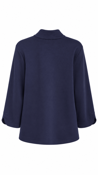 Poise Split Neck Knit Blouse