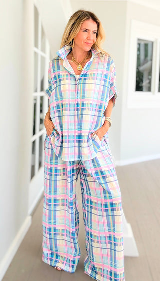 Pre Auth Pastel Plaid Italian Pant