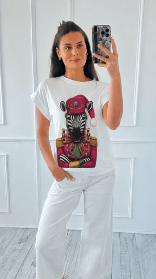 Pre Auth - Toy Soldier Zebra Italian Relaxed Top