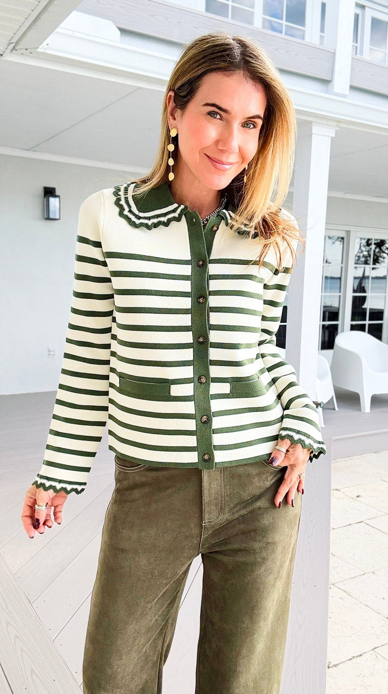 Presley Stripe Cardigan-140 Sweaters-rivir-Coastal Bloom Boutique, find the trendiest versions of the popular styles and looks Located in Indialantic, FL