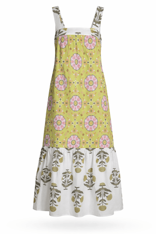 Printed Bow Back Italian Dress