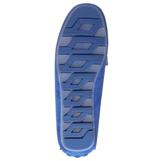 Suede Horsebit Driving Loafers - Royal Blue