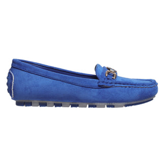 Suede Horsebit Driving Loafers - Royal Blue