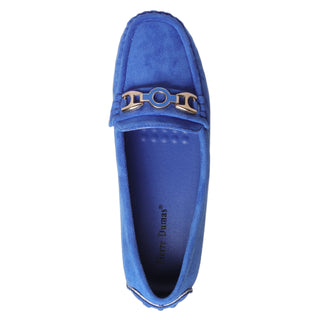 Suede Horsebit Driving Loafers - Royal Blue