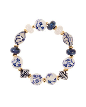 Garden Scroll Porcelain Bracelet-230 Jewelry-GS JEWELRY-Coastal Bloom Boutique, find the trendiest versions of the popular styles and looks Located in Indialantic, FL