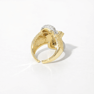 Radiant Cross Pavé Ring
