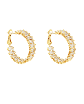 Radiant Luxe Hoop Earrings-230 Jewelry-GS JEWELRY-Coastal Bloom Boutique, find the trendiest versions of the popular styles and looks Located in Indialantic, FL