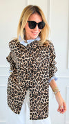 Rebel Ruffled Leopard & Stripe Italian Shirt-110 Long Sleeve Tops-TATTOO Z-Coastal Bloom Boutique, find the trendiest versions of the popular styles and looks Located in Indialantic, FL