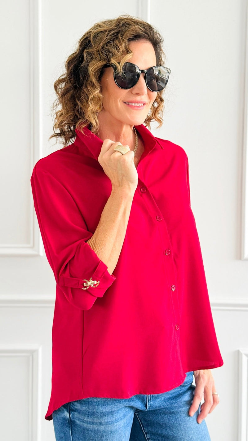 Refined Rhythm Blouse-110 Long Sleeve Tops-Must Have-Coastal Bloom Boutique, find the trendiest versions of the popular styles and looks Located in Indialantic, FL