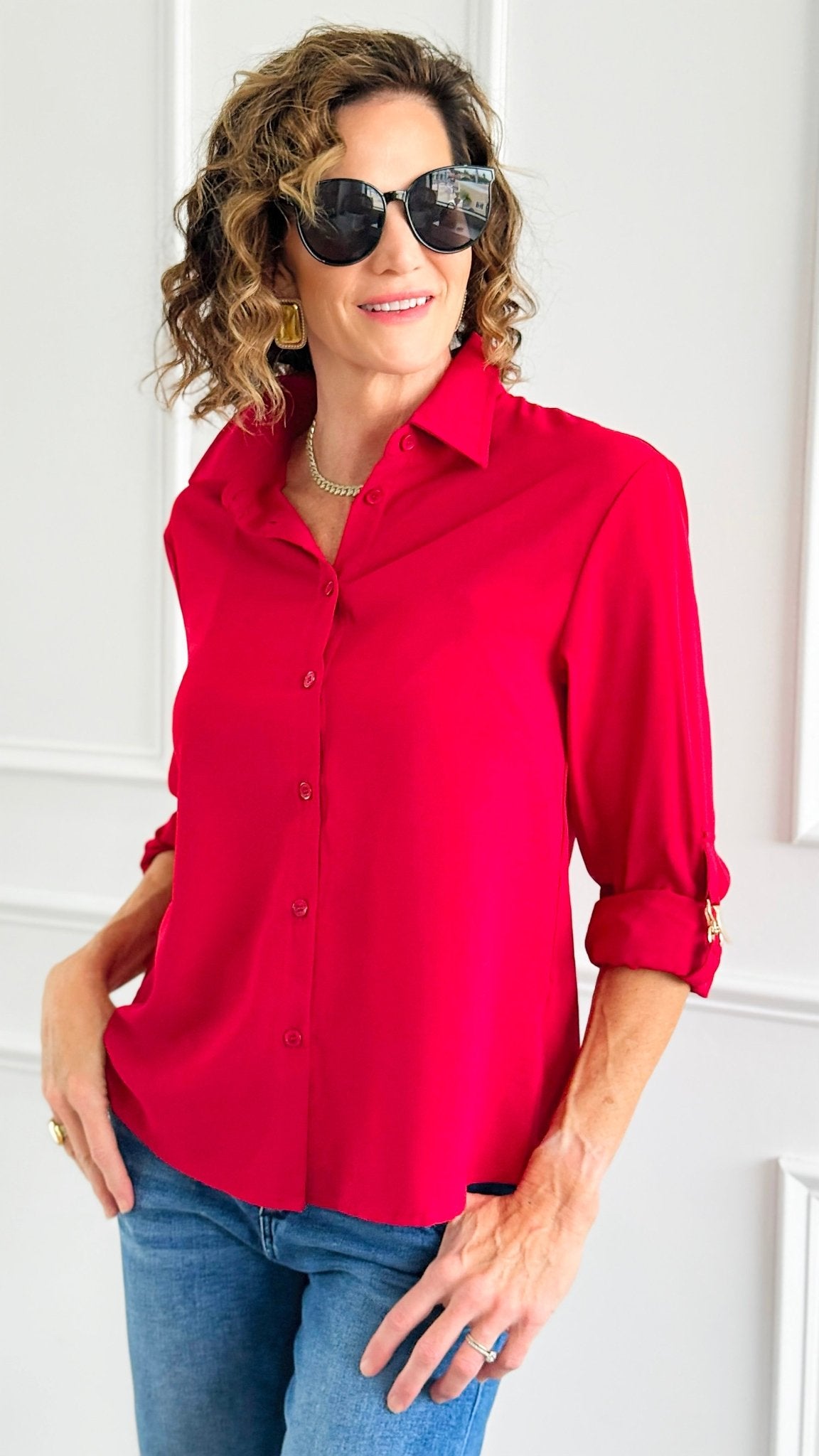 Refined Rhythm Blouse-110 Long Sleeve Tops-Must Have-Coastal Bloom Boutique, find the trendiest versions of the popular styles and looks Located in Indialantic, FL