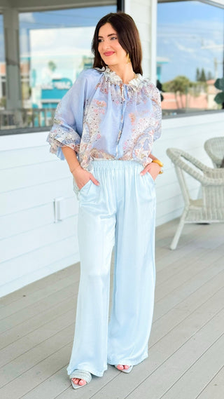 Relaxed Precision Italian Pant- Sky Blue