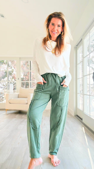 Relaxed Routine Italian Pant - Olive