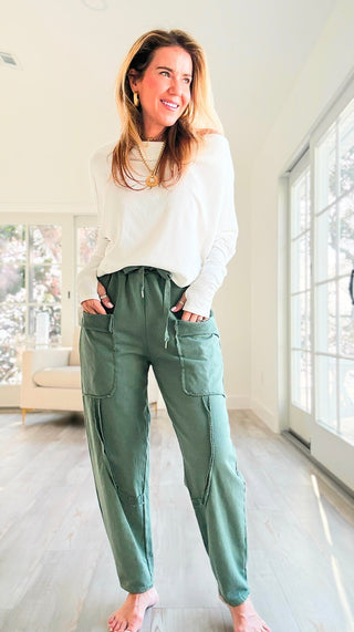 Relaxed Routine Italian Pant - Olive