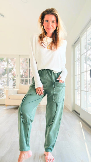 Relaxed Routine Italian Pant - Olive