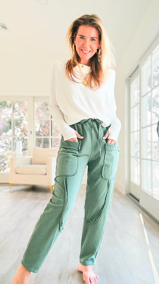 Relaxed Routine Italian Pant - Olive