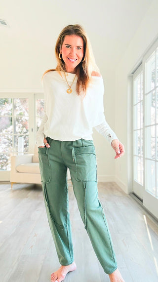 Relaxed Routine Italian Pant - Olive