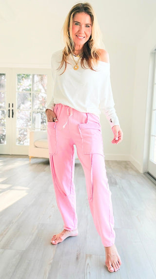 Relaxed Routine Italian Pant - Pink