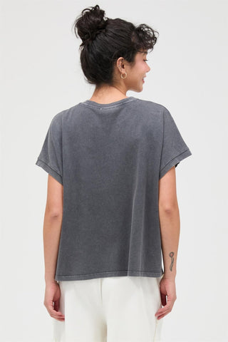 Relaxed Vintage Wash Tee - Charcoal