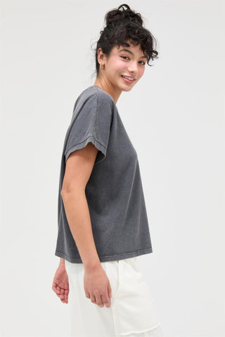 Relaxed Vintage Wash Tee - Charcoal