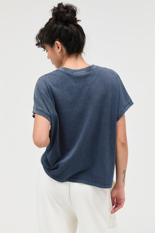 Relaxed Vintage Wash Tee - Navy
