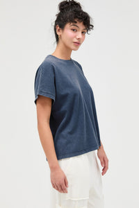Relaxed Vintage Wash Tee - Navy