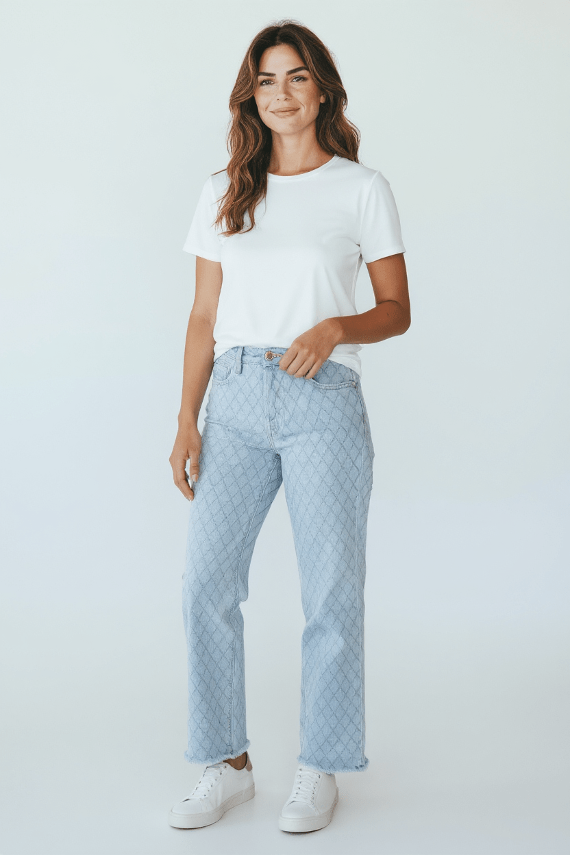 Retro Luxe Fit Denim Pants-190 Denim-RISEN JEANS-Coastal Bloom Boutique, find the trendiest versions of the popular styles and looks Located in Indialantic, FL