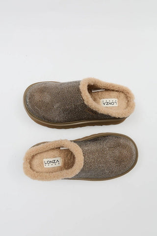 Rhinestone Platform Clog Mule