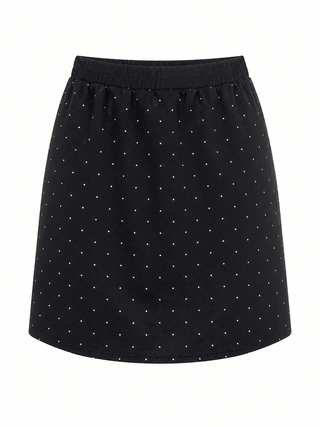 Rhinestone Sparkle Skort - Black