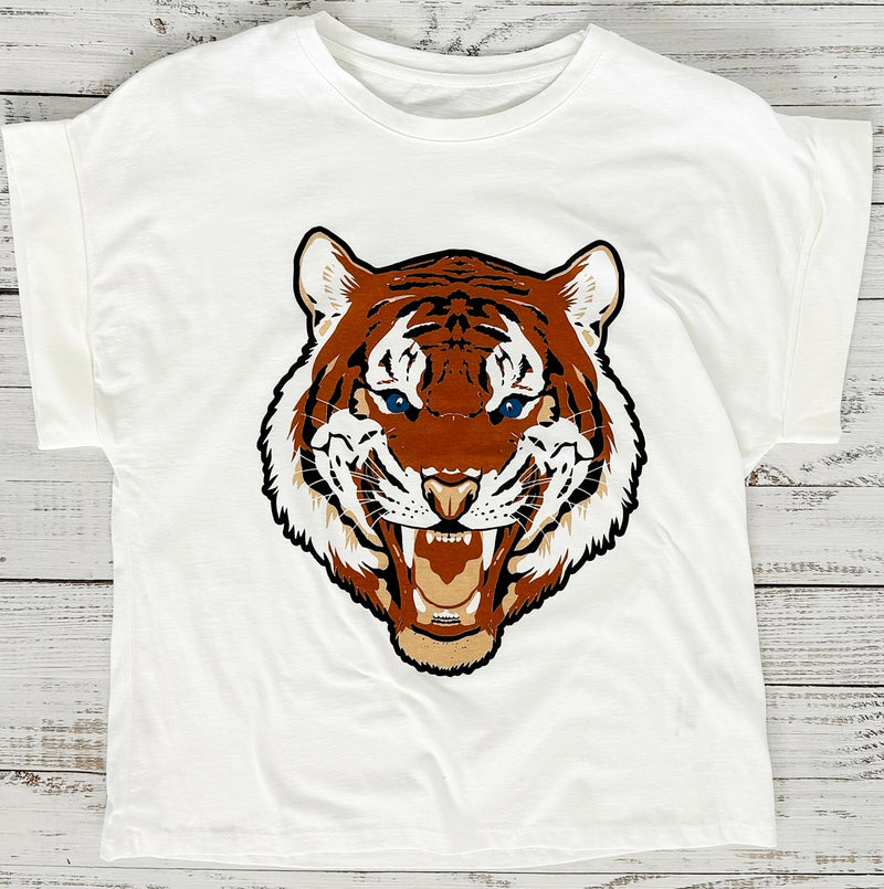 Roar Power Italian Graphic Tee-110 Short Sleeve Tops-FIRSTAGE-Coastal Bloom Boutique, find the trendiest versions of the popular styles and looks Located in Indialantic, FL