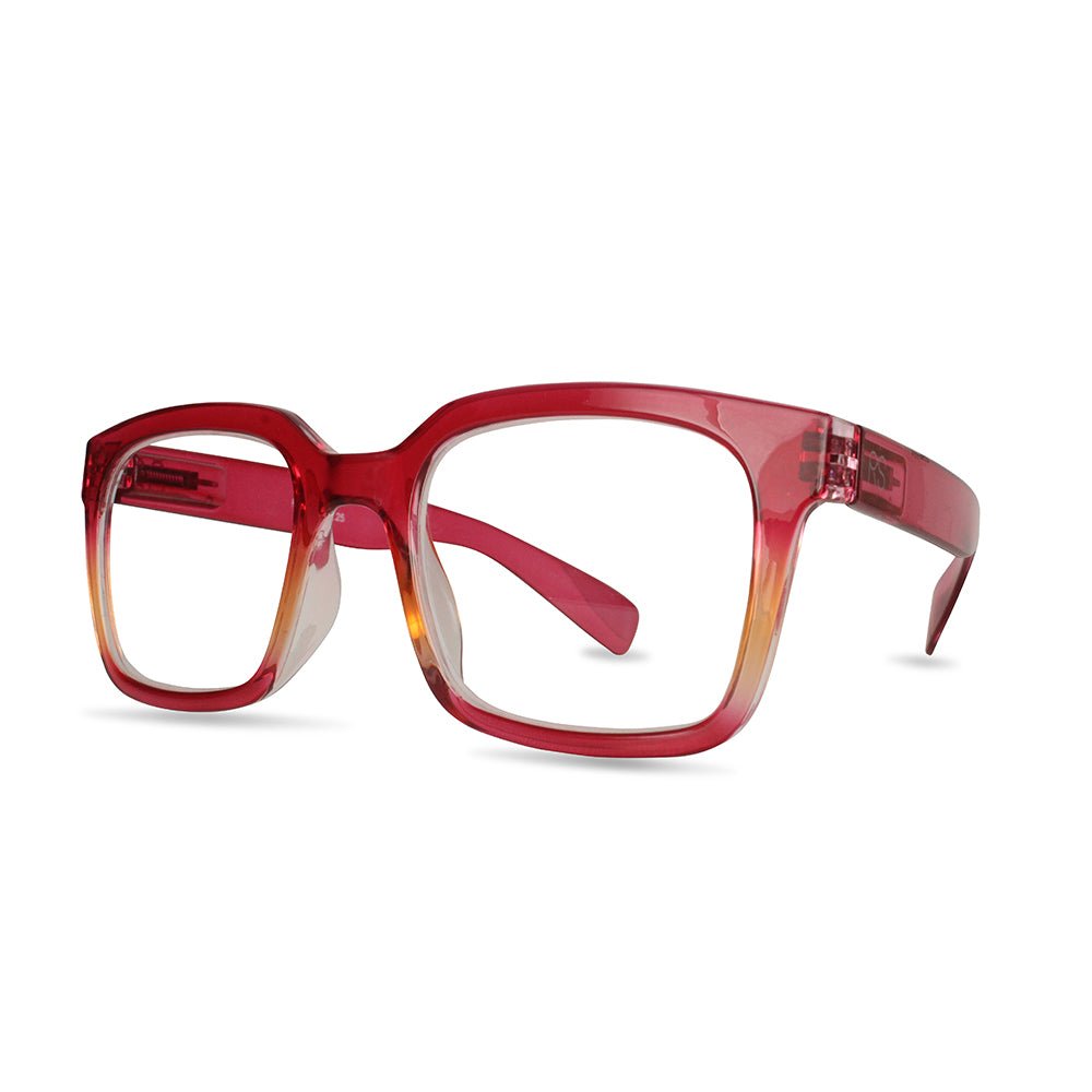 Rosé Glow Square Frame Glasses-C1-260 Other Accessories-rs eyeshop-Coastal Bloom Boutique, find the trendiest versions of the popular styles and looks Located in Indialantic, FL