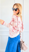 Roses in Bloom Sweater-140 Sweaters-Fate By LFD-Coastal Bloom Boutique, find the trendiest versions of the popular styles and looks Located in Indialantic, FL