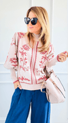 Roses in Bloom Sweater-140 Sweaters-Fate By LFD-Coastal Bloom Boutique, find the trendiest versions of the popular styles and looks Located in Indialantic, FL