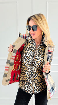 Rosey Plaid Flannel Vest-160 Jackets-Dizzy Lizzie-Coastal Bloom Boutique, find the trendiest versions of the popular styles and looks Located in Indialantic, FL