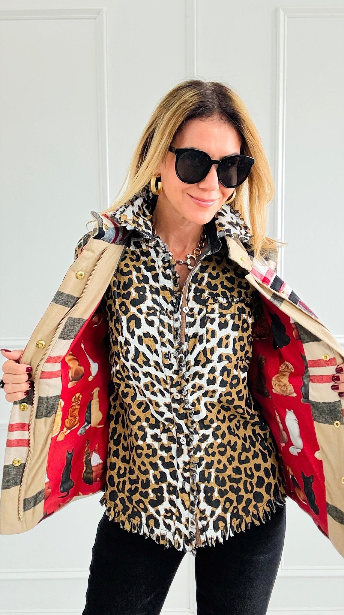 Rosey Plaid Flannel Vest-160 Jackets-Dizzy Lizzie-Coastal Bloom Boutique, find the trendiest versions of the popular styles and looks Located in Indialantic, FL