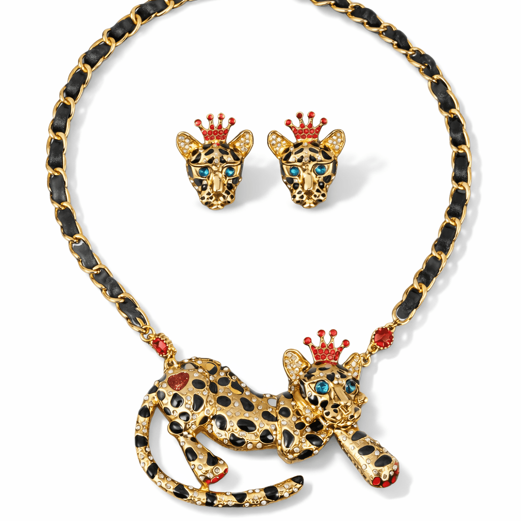Royal Instinct Necklace and Earrings Set